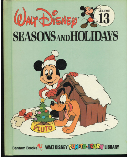 Lot of 2: Walt Disney FUN-TO-LEARN HBs SMALL WORLD SEASON HOLIDAYS 1983 Pic 2