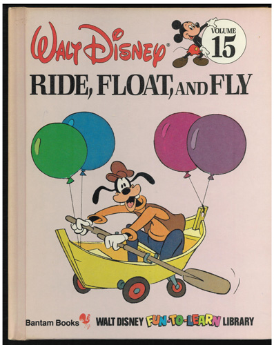Lot of 2: Walt Disney FUN-TO-LEARN HBs WORK PEOPLE RIDE, FLOAT, FLY 1983 Pic 2