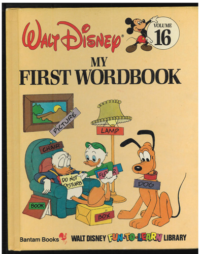 Lot of 2: Walt Disney FUN-TO-LEARN HBs WORDBOOK RHYMES RIDDLES GAGS GIGGLES 1983 Pic 1