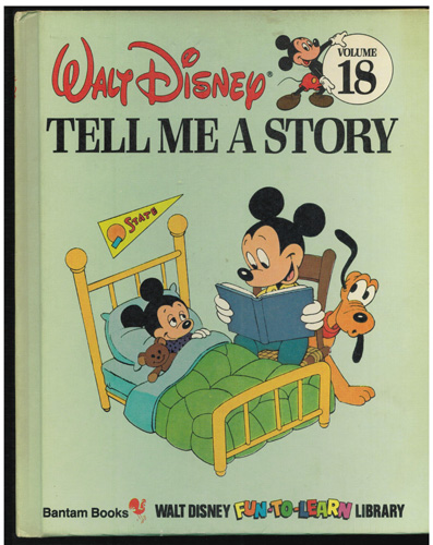 Lot of 2: Walt Disney FUN-TO-LEARN HBs TELL ME STORY FUN LEARNING 1983 Pic 1