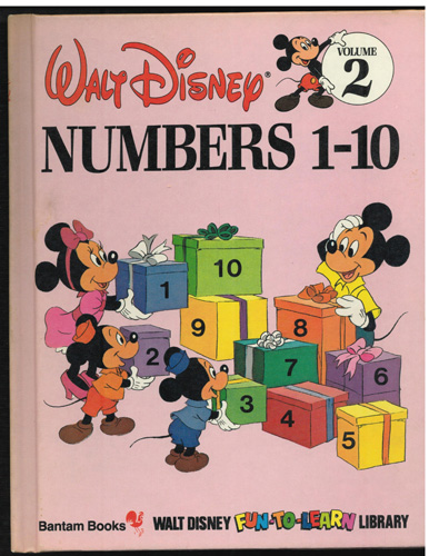 Lot of 2: Walt Disney FUN-TO-LEARN HBs NUMBER COLORS SHAPES Pic 1