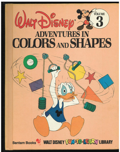 Lot of 2: Walt Disney FUN-TO-LEARN HBs NUMBER COLORS SHAPES Pic 2