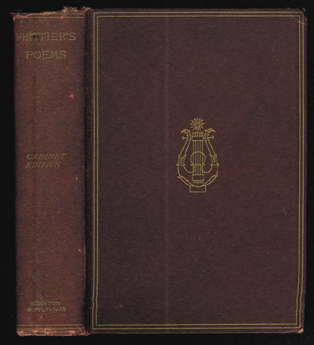 WHITTER'S POEMS 1891 HB