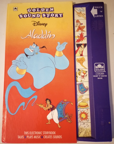  2 Disney Golden Sound Story Books: Aladdin & Peter Pan: Work Pic 1