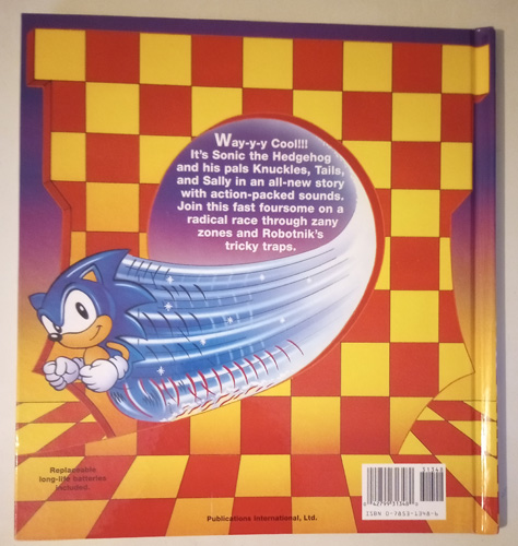  Sonic the Hedgehog Play-A-Sound Book Sega 1995: Works Pic 2