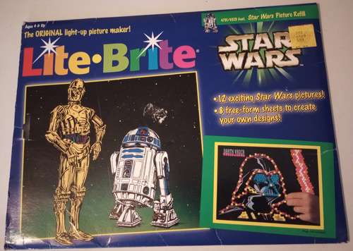 Lite Brite Star Wars Picture Refill 1998 Pic 1