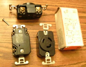 Lot of 3: P&S L-1120R 20A 250V 3PH Turnlok® Locking Receptacles Pic 1