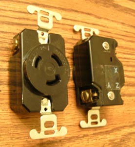 Lot of 3: P&S L-1120R 20A 250V 3PH Turnlok® Locking Receptacles Pic 2