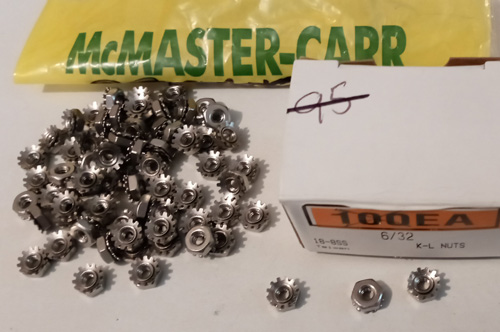 Lot of 70: McMaster-Carr 96278A007 Lockwasher Nuts