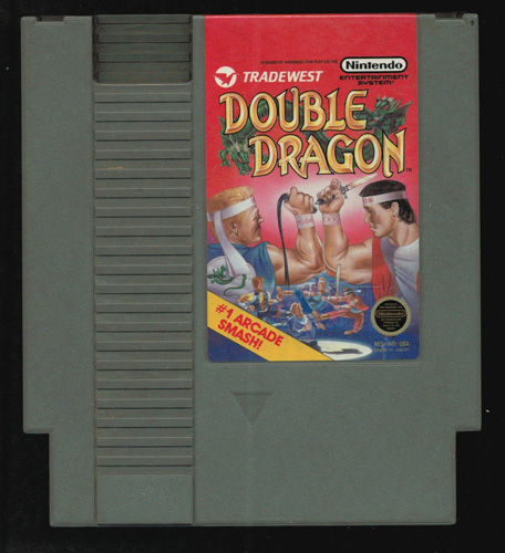 1985 Double Dragon NES Nintendo Game Pic 1