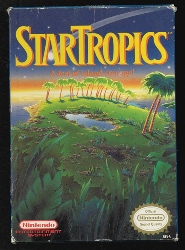 1990 Star Tropics NES Nintendo Game with Box Pic 1