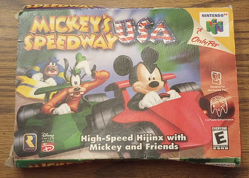 Mickey's USA Speedway Nintendo N64 Game, Box, Manual Pic 1