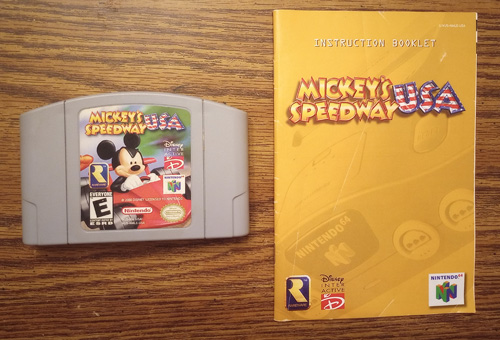 Mickey's USA Speedway Nintendo N64 Game, Box, Manual Pic 3