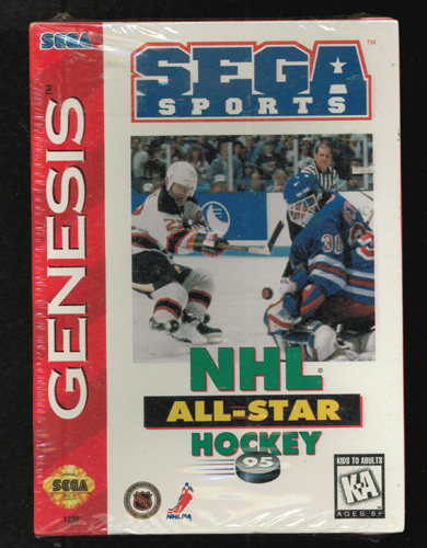 Sega Genesis NHL All-Star Hockey 95 SEALED game Pic 1