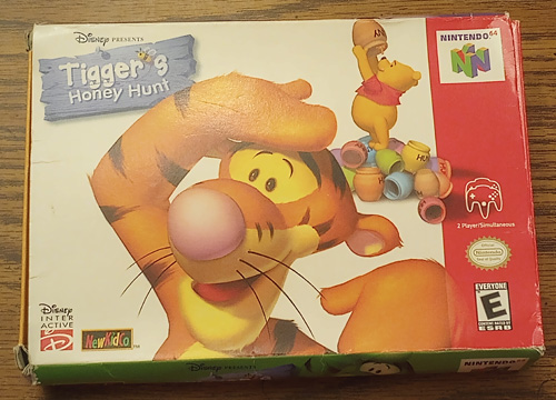 Tigger's Honey Hunt Nintendo N64 Game, Box, Manual Pic 1