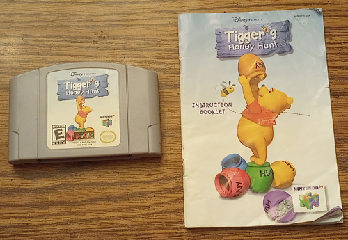 Tigger's Honey Hunt Nintendo N64 Game, Box, Manual Pic 3